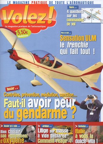 Couverture du N°189 (mars 2014) du mensuel Volez!