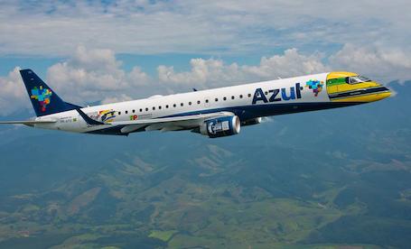 Embraer 195 d'Azul aux couleurs d'Ayrton Senna