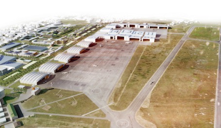 La reconversion de la base aérienne en aéroport civil a débuté en 2011