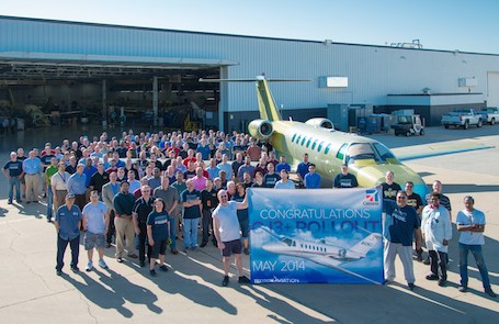 Roll out du premier Cessna Citation CJ3+ de série