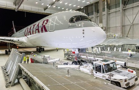 Le premier A350XWB livrable est sorti de peinture le 27 août 2014