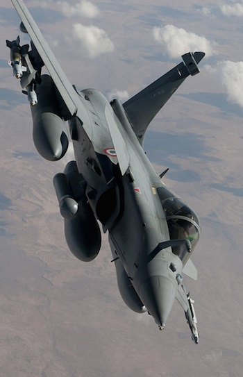 Dans le cadre de l'opération Chammal, la France a engagé 9 Rafale