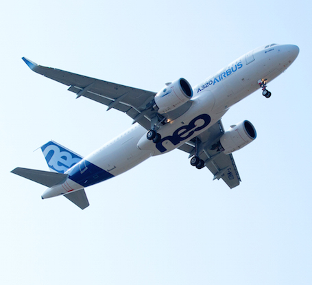 L'A320neo et ses moteurs Pratt@Whitney PW1100G-JM de la gamme Pure Power GTF