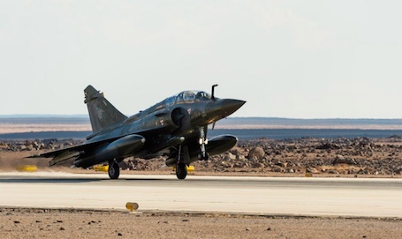 4h30 de vol entre Nancy et la Jordanie, avec deux ravitaillements en vol, pour les 3 Mirage 2000D