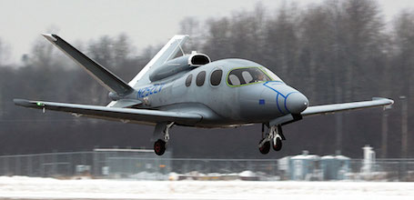 Le monoréacteur C2, trois avions du programme Vision SF50 de Cirrus Aircraft