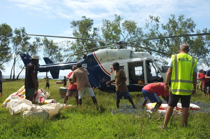 BK-117 en intervention au Vanuatu