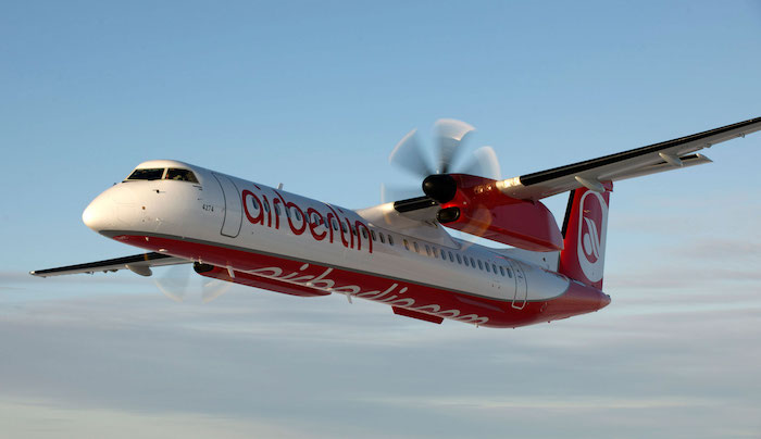 Bombardier Q400 aux couleurs d'Air Berlin