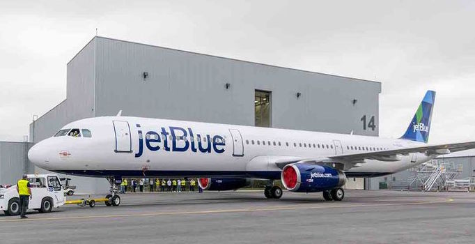 Le premier A321 assemblé aux Etats-Unis est destiné à Jetblue