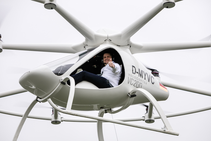 Le Volocopter se pilote d'une main, avec un simple joystick