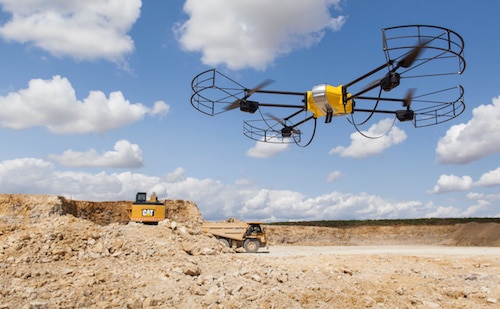 Après la mise en oeuvre de son partenariat avec Caterpillar fin 2015, Redbird creuse son trou dans le marché de l'exploitation de carrières. © Redbird