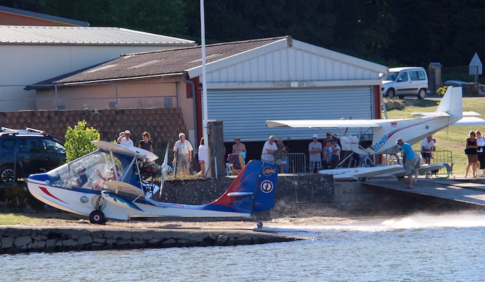 Le lac de Villeneuve de la Raho, ouvert pour deux jours aux hydroULM, est utilisé jusqu’ici uniquement par les Canadair de la Sécurité Civile.