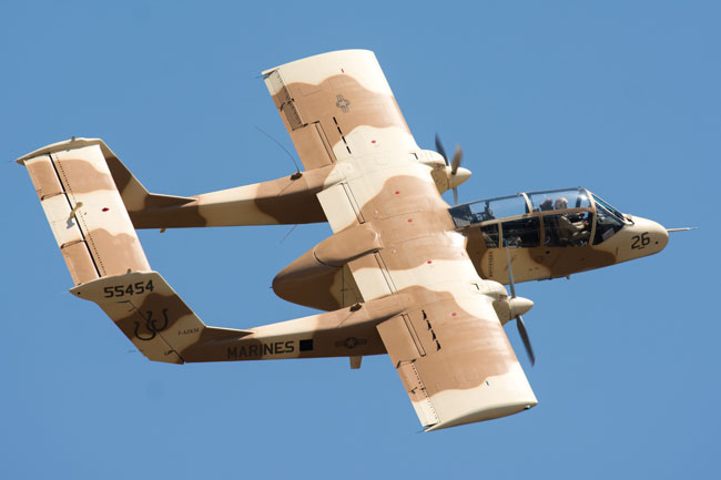 Autrefois remorqueur de cibles de la Luftwaffe, le musée fait l'acquisition de cet OV 10 B en 1991. Remis en vol 5 ans plus tard, il a repris désormais son camouflage d'origine.