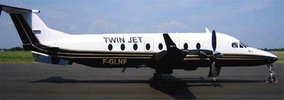 Twin Jet exploite une flotte de 9 Beech 1900D