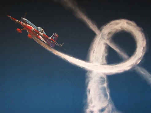 Renaud Ecalle aux commandes de son Extra 330SC