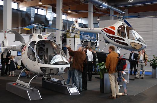 Présence en force d'Hélicoptères Guimbal à Aero 2010