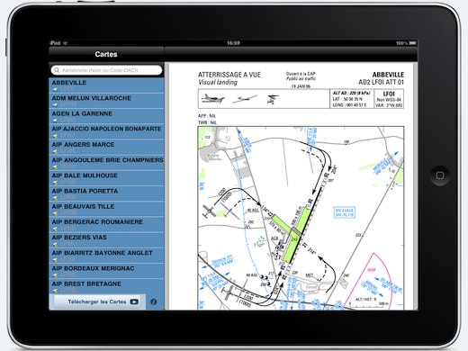 Avec VAC-Aero HD, il est désormais possible de télécharger à la volée des cartes et procédures d'aérodromes.