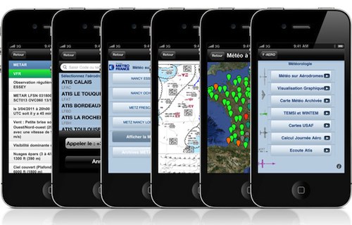 F-Aero Cavok, application pour iPhone
