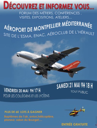 Forum des métiers aéronautiques organisé par la PEEP à Montpellier (20 et 21 mai 2011)