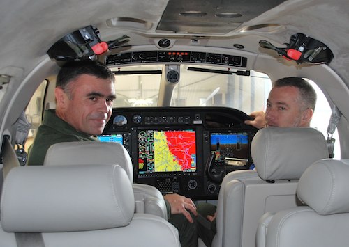La nouvelle planche de bord des TBM700 militaires équipés de Garmin G1000