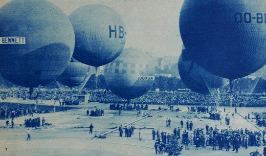 La première édition de la Coupe aéronautique Gordon Bennett, il y a 105 ans…