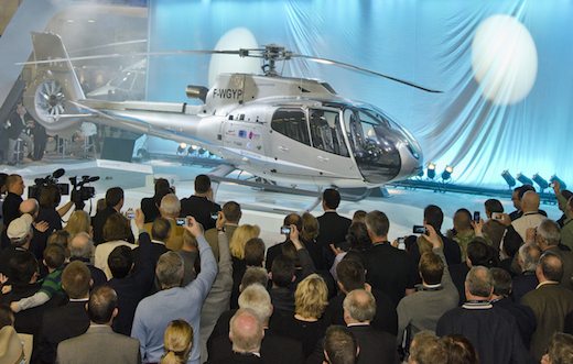 L'EC130 T2 présenté par Eurocopter au salon Heli-Expo 2012