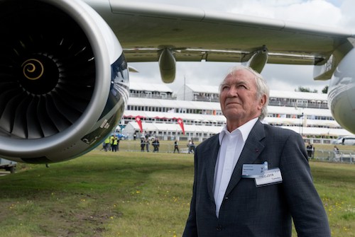 Bernard Ziegler au salon de Farnborough, juillet 2012