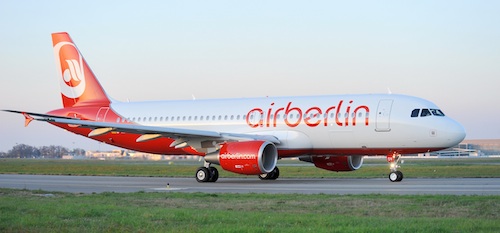 A l'occasion du salon ILA 2010, Air Berlin a pris livraison de son 50ème Airbus A320