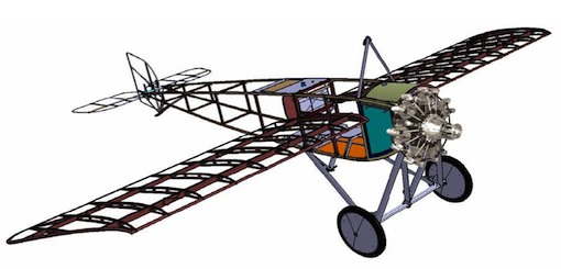 La numérisation des plans du MS Type G à l'aide de Catia permettra la construction d'autres répliques.