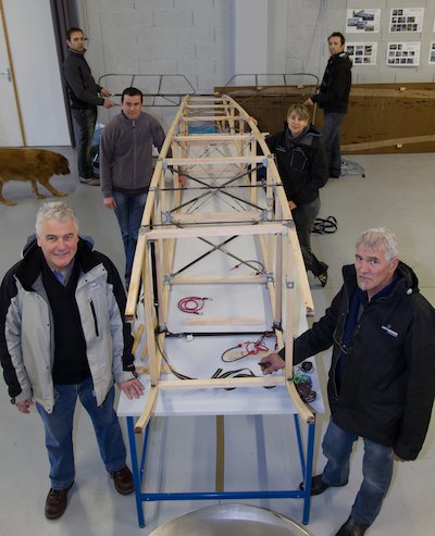 Le fuselage de la réplique du Morane-Saulnier Type G de Roland Garros