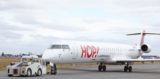 Le premier CRJ1000 de Britair aux couleurs de Hop!
