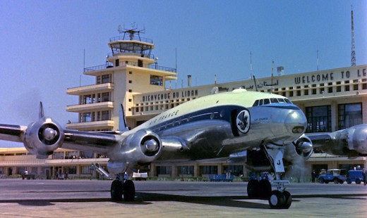Lockheed Constellation d'Air France sur l'aéroport de Beyrouth