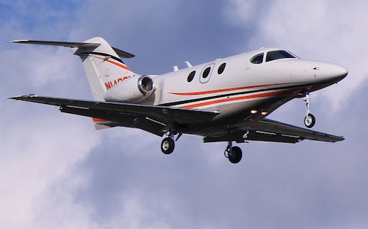 Biréacteur léger Raytheon PRM1 Premier, identique à celui qui s'est écrasé près d'Annemasse