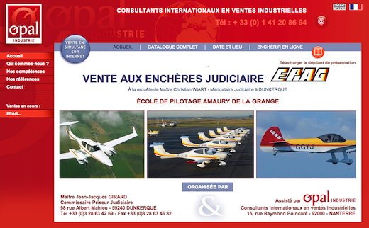 Les 30 avions et 5 simulateurs de vol constituent les lots de choix de cette vente aux enchères…