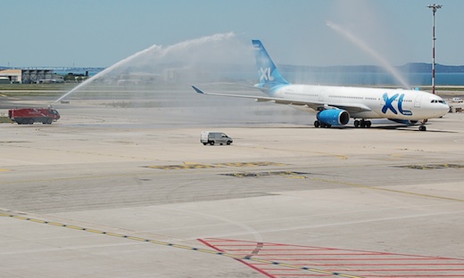 L'Airbus A330-200 d'XL Airways assurant la liaison Marseille - New York