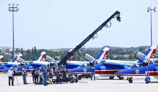 D'importants moyens techniques ont été mis en oeuvre pour le tournage du film