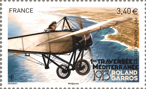 Première traversée de la Méditerranée 1913 Roland Garros