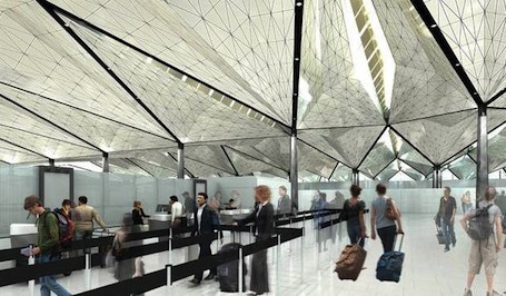 Le nouveau Terminal 1 de l'aéroport Pulkovo de Saint-Petersbourg a une capacité de 17 millions de passagers