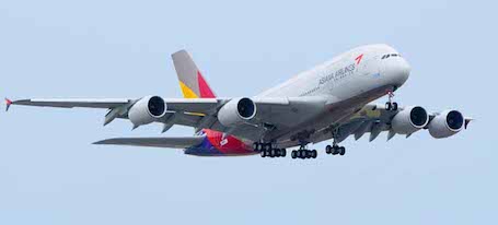 2. Asiana Airlines a commandé 6 A380