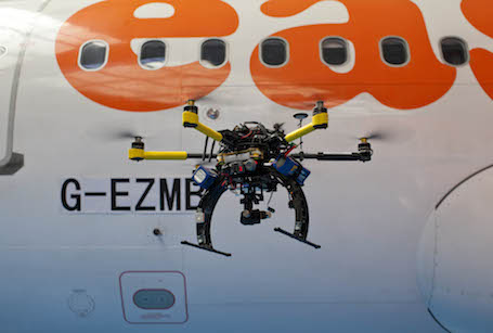 1. Un drone pour inspecter extérieurement les Airbus d'Easyjet