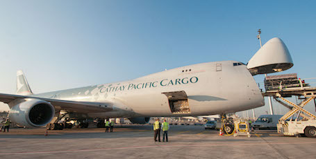 Cargo B747-8F de Cathay Pacific à Roissy-CDG