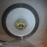 2. A l'intérieur de la très grande soufflerie (S1MA) de Modane-Avrieux : le convergent