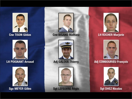 Les 9 aviateurs français décédés à Albacete