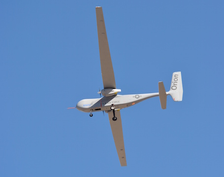 Le drone Orion a une envergure de 40 m et une longueur de 15 m