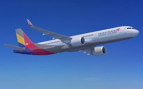 Les A321neo d'Asiana seront aménagés en configuration bi-classe, pourront accueillir 180 passagers