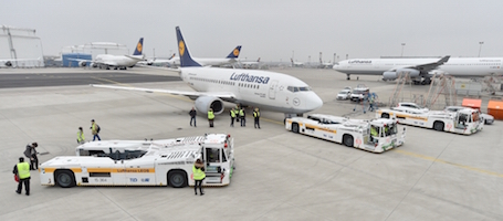 Le TaxiBot fait partie du projet “E-PORT AN” de l’aéroport de Francfort.