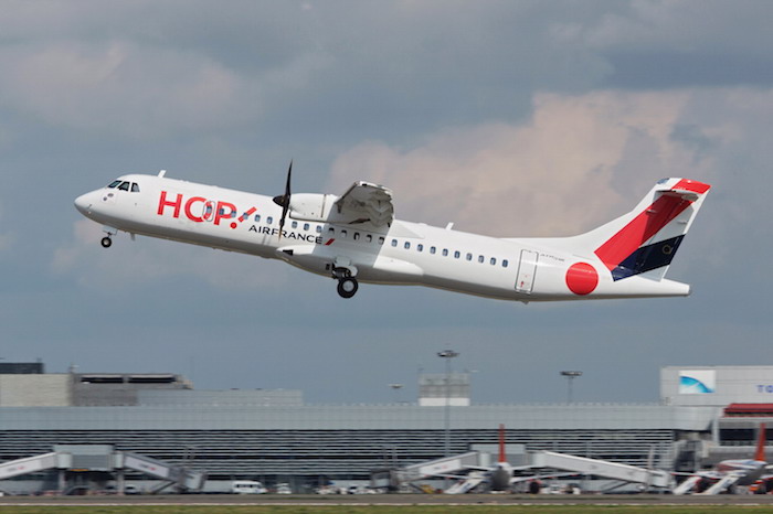 L'ATR 72-600 aux couleurs de HOP! Air France peut accueillir 72 passagers