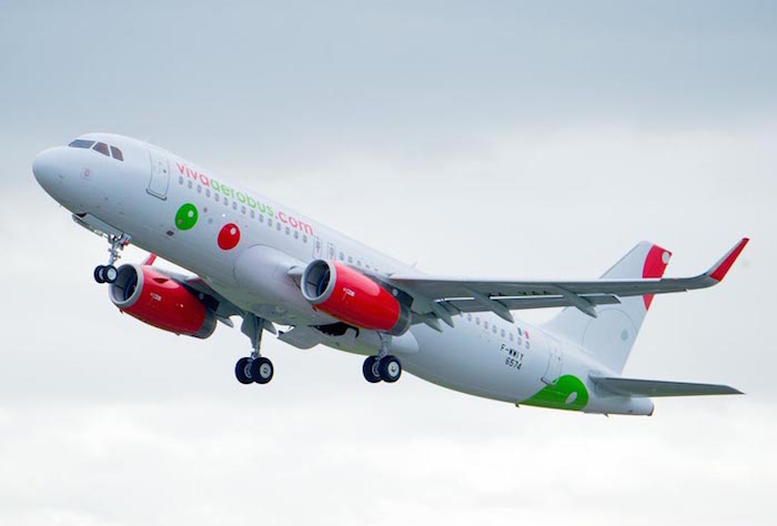A320ceo aux couleurs de VivaAerobus, compagnie low cost mexicaine