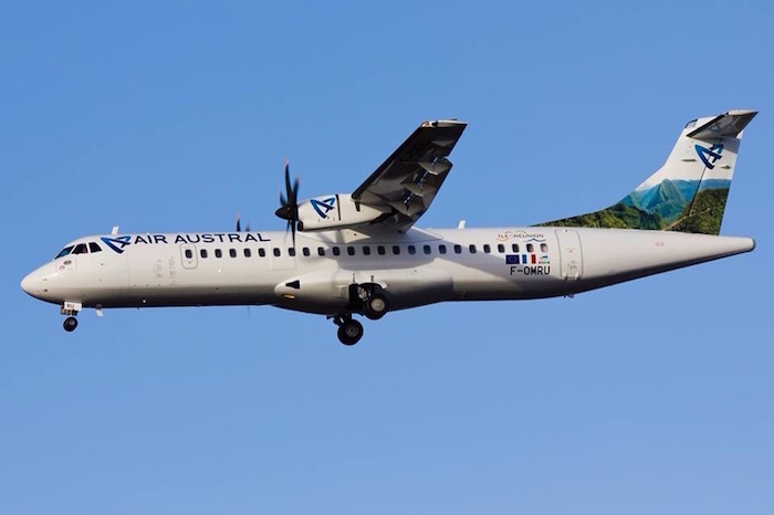 La liaison saisonnière entre la Réunion et Rodrigues est opérée en ATR 72-500 du 8 au 17 mai 2015, du 10 juillet au 14 août 2015 puis du 09 au 23 octobre 2015.