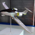 L'E-Fan 4.0, version quadriplace de l'avion léger électrique développé par Airbus dans le cadre du projet Voltair