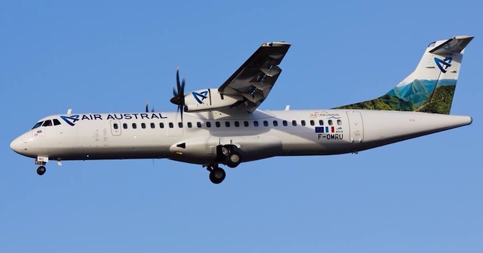 La ligne saisonnière La réunion-Rodrigue est exploitée par Air Austral en ATR72-600